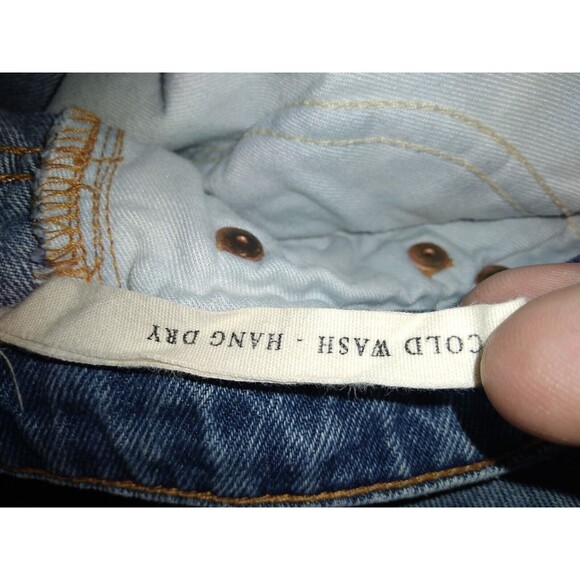 Comune Laguna Boyfriend Fit Jeans Women's 25 Blue Indre Mid Rise Distressed - Picture 9 of 11